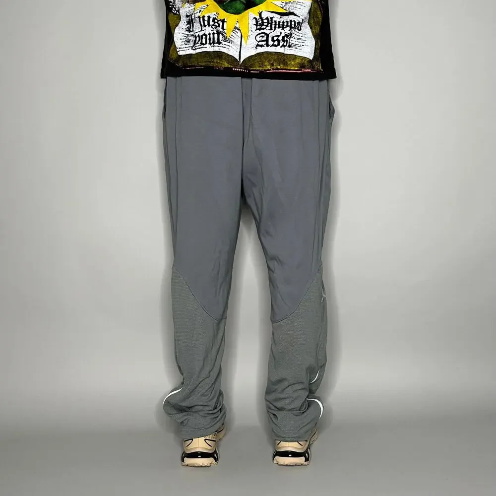 Vintage 90s Jordan Sweatpants Mens XL Baggy Wide Leg Flare Grey White Jumpman